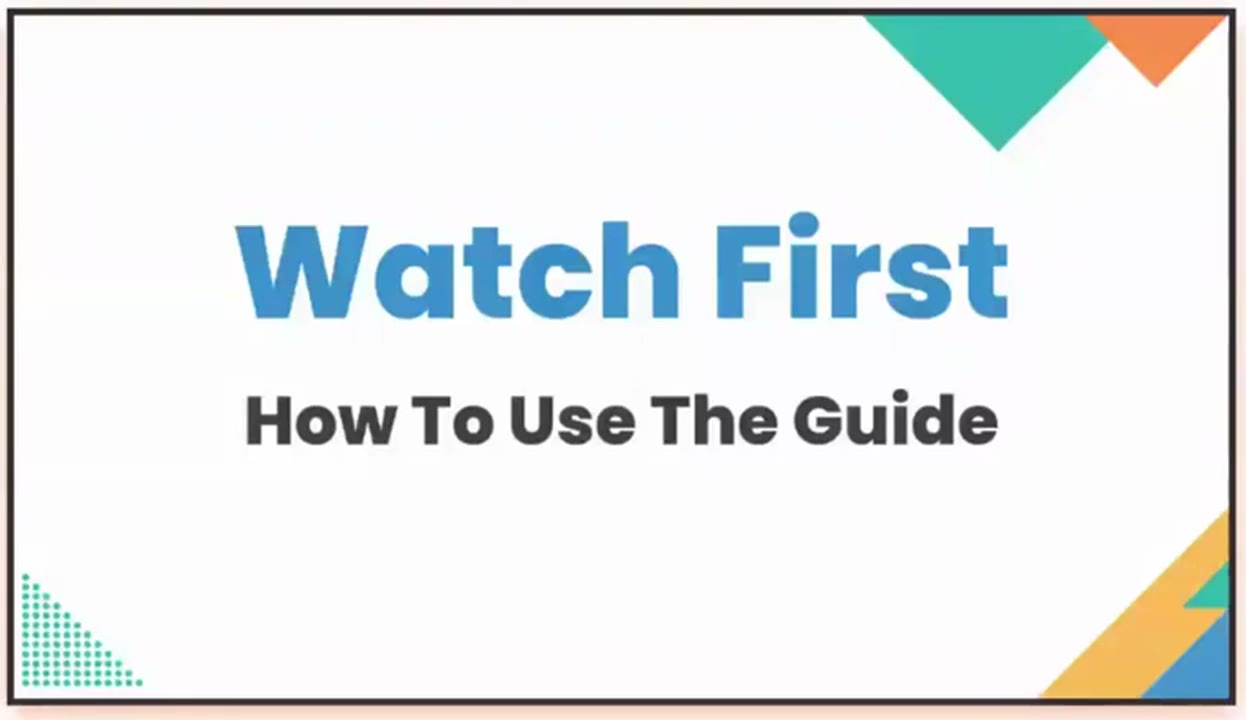 Watch First: How to use the Guide